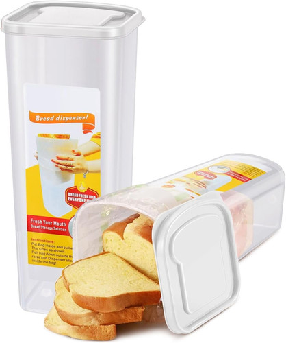 Pack airtight bread box with - 2,