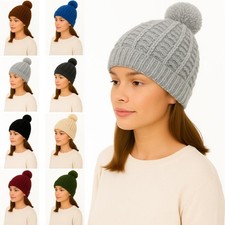 Ladies Womens Beanie Hat Warm