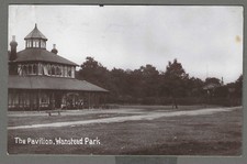 Vintage RP postcard The Pavilion, Wanstead Park, London. pmk Kilburn N.W 1921