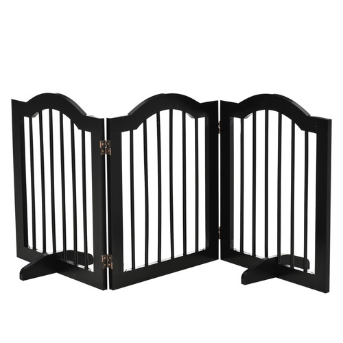 Black panel foldable dog - black,