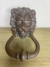 Antique Victorian or  Georgian Lion Head Architectural Salvaged Door Knocker
