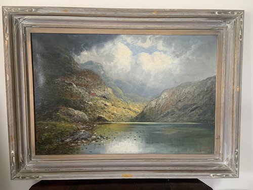 Scotch highland oil painting - highland,