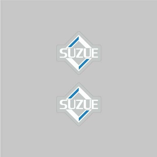 Suzue diamond hub decals white - suzue,