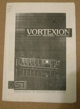 Vortexion 3000 Series Mixer / Amplifier User Manual (Copy)