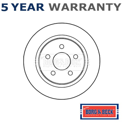 Borg beck rear brake disc - beck,