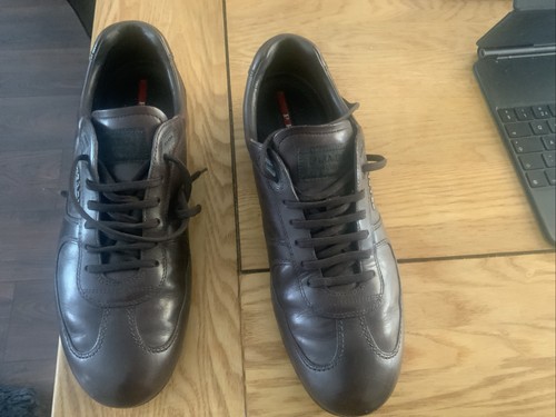 Men brown trainers prada - trainers,