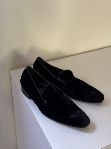 Raoul black velvet shoes - black,