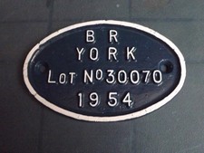 BR Mk1 Coach Plate York