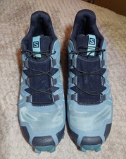 Light Blue Ladies Salomon Speedcross 5 Trail Running Shoes SIZE 5½ (38⅔)