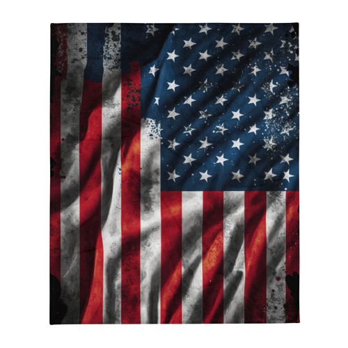 American flag throw blanket - flag,