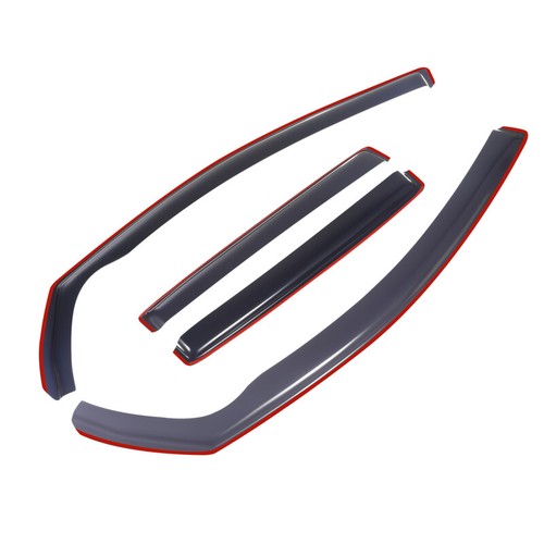 4pcs wind deflectors tinted - wind,
