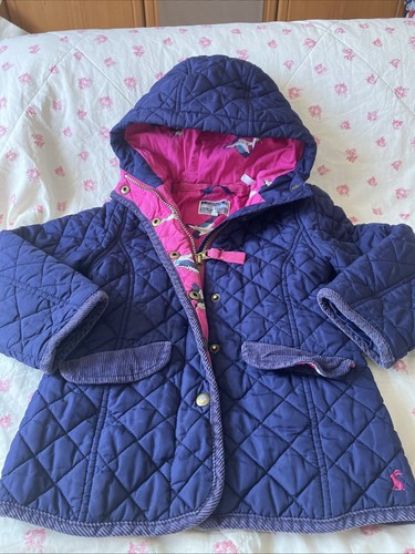 Joules girls quilted navy - quilted,