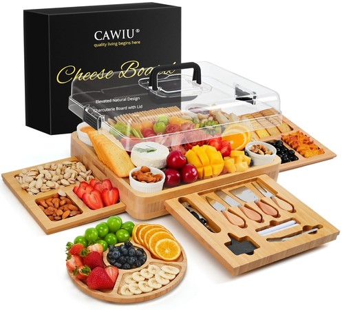 Charcuterie board bamboo large - charcuterie,