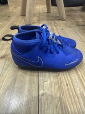 Nike Phantom Vision Football Boots Kids Size 12 Blue