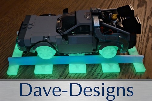 Lego delorean 77256 glow - lego,