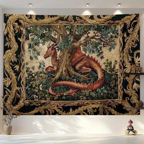 Vintage european tree dragon - tree,
