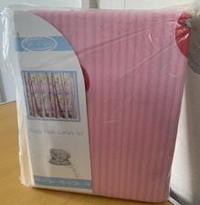 ME TO YOU TATTY VINTAGE 66" x 72" PENCIL PLEAT CURTAINS KIDS UNION JACK PINK NEW