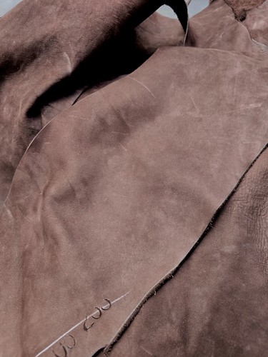 2kg brown suede leather - ,