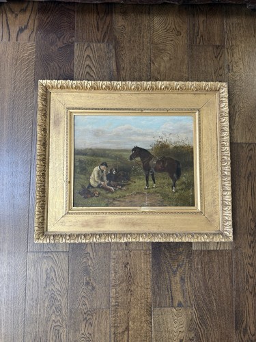Antique oil painting - antique, james