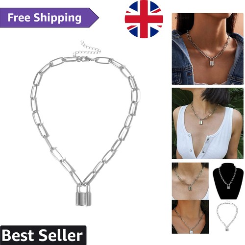 Gothic style padlock necklace - style,