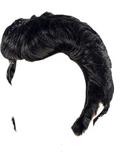Black elvis wig with - wig,