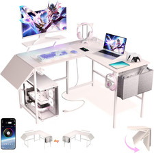 L Shaped Gaming Desk with Desk