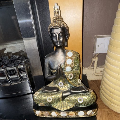 Seated buddha statue - seated,