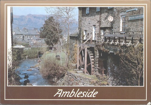 Vintage ambleside postcard old - vintage,