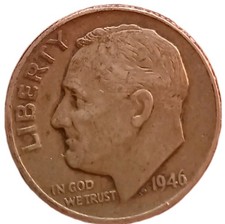 1946 USA .900 Silver Dime 10