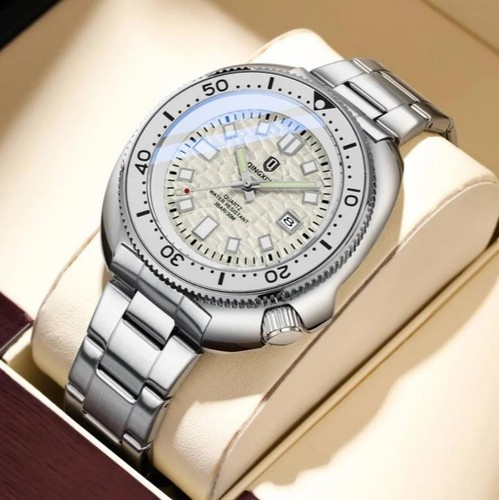44mm qingxiya tuna quartz mens - qingxiya,