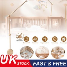 Adjustable Wooden Baby Crib