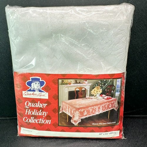 New lace tablecloth quaker - new,