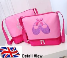 UK Stock New Pink Girls Kids Ballet Shoes Dance Bag / Shoulder Bag / Handbag 