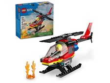 LEGO  60411 City Fire Rescue Helicopter Building Set fun for age 5+ 85 Pieces
