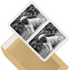2 x Rectangle Stickers 7.5cm