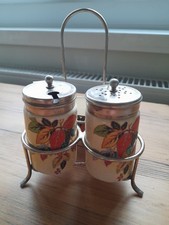 Vintage English Flosmaron condiment set