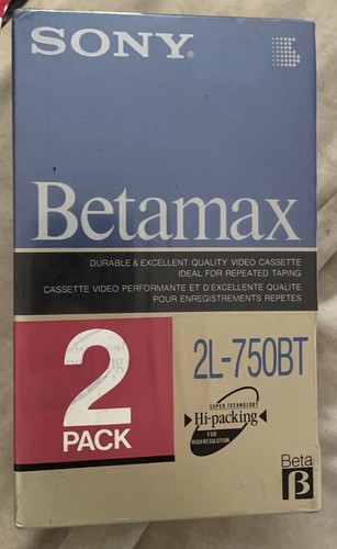 Sony betamax 2l750bt twin pack - betamax,