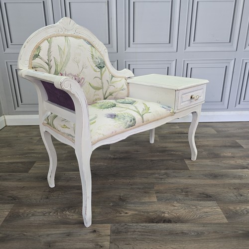 Vintage telephone seat - telephone,