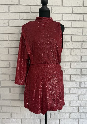 Zara asymmetric sequin mini - asymmetric,