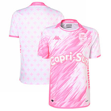 Stade Francais Rugby Shirt Kid's Kappa 3rd Pink Jersey - New