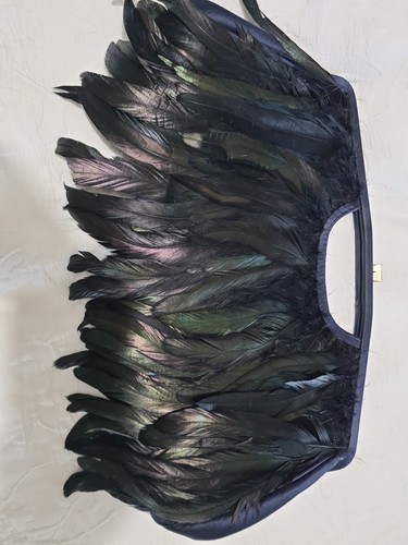 Reiss istrich feather clutch - istrich,