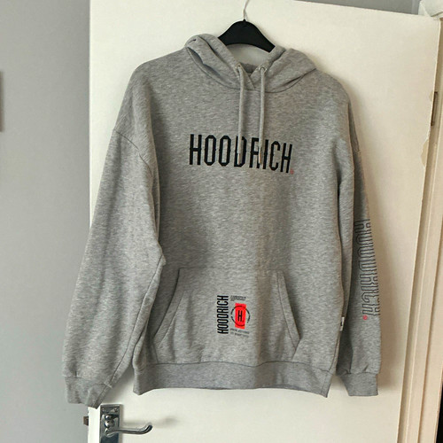Hoodrich men grey logo - grey,