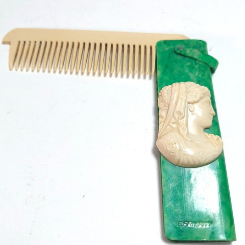 Celluloid green case with - celluloid,