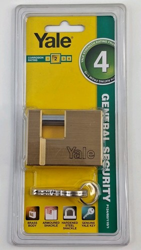 Yale brass padlock 2x - padlock,