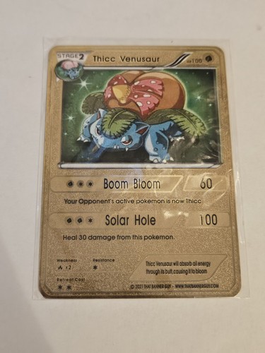 Pokemon thicc venasaur - thicc, gold