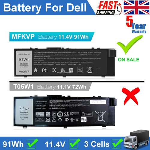 91wh mfkvp battery - battery, for