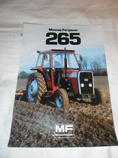 GENUINE, ORIGINAL, MASSEY FERGUSON 265 CLASSIC TRACTOR, SALES/SPECS LEAFLET
