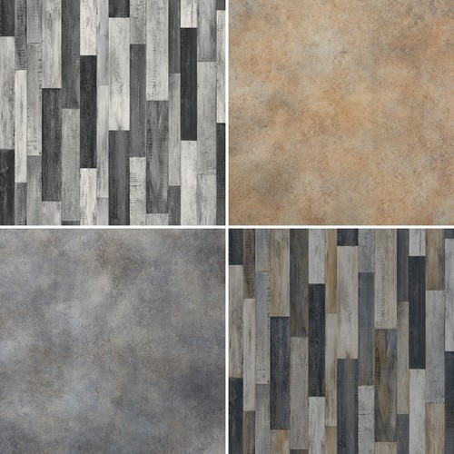 Metallic stone wood effect - metallic,