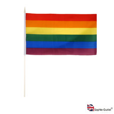 Rainbow Handheld Waving Flag