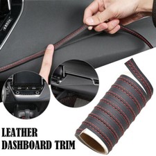 2M PU Leather Car Dashboard Decor Line Strip Sticker Moulding Trim Accessories